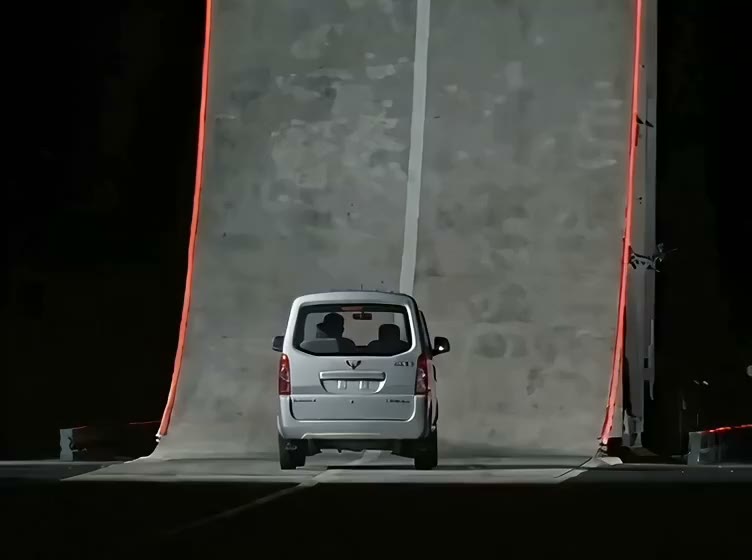 Car stunt: flying car AI video example
