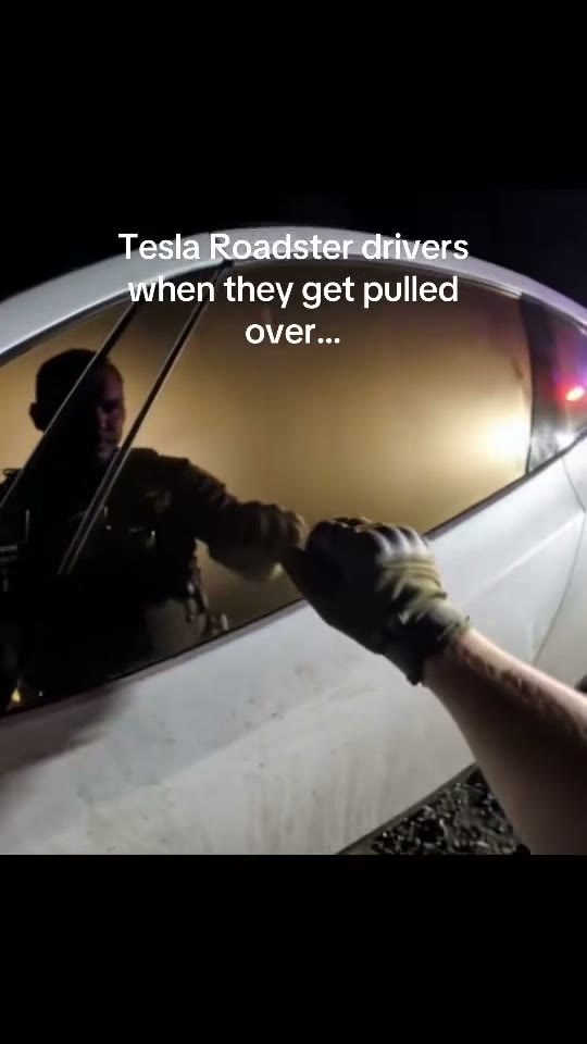 Police stop takeoff reference clip: a night traffic stop at a white car