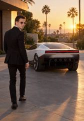 Roadster Pull-Up Tesla Roadster AI video preview